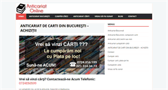 Desktop Screenshot of anticariat-carti.com